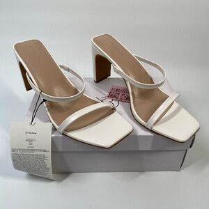NIB The Drop Avery Strappy Heels Women’s Size 11 White